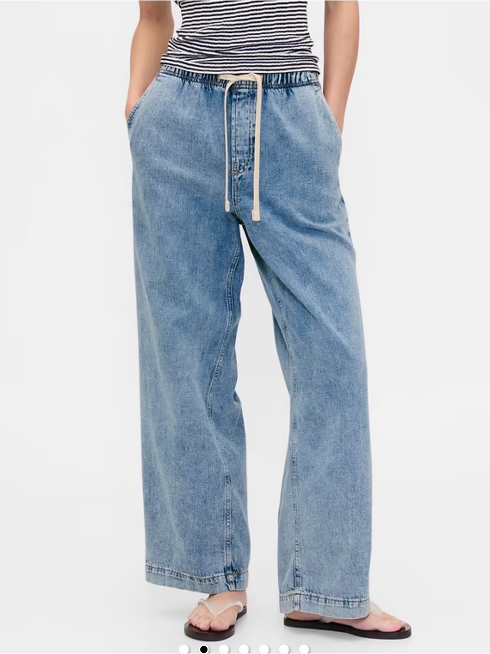 GAP pull on wide leg jeans